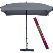 Madison Parasol Rechthoek 210 x 140 cm Taupe Patmos incl beschermhoes