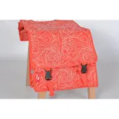 New Looxs dubbele fietstas rood motief