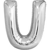 Amscan Letterballon U Folie 86 Cm Zilver