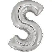 Amscan Letterballon S Folie 86 Cm Zilver