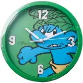 Leisure De Smurfen wandklok jungle smurf(+/- 27cm), merk : .