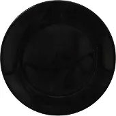 Dutch rose Bord Plat Zwart - Ø26cm