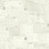 Dutch Wallcoverings vliesbehang kaarten - grijs