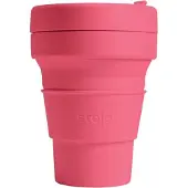 Stojo to go beker Pocket Peony opvouwbaar 355 ml PP roze