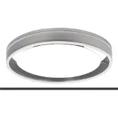 Highlight Plafondlamp Double Round Nikkel Mat