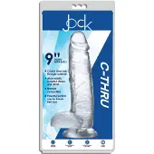 Jock C-Thru Transparante Dildo - 27 cm.