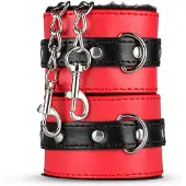 Plaisir Secret Secret Pleasure Chest - gevorderde BDSM-set - 10-delig (rood)