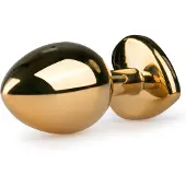 EasyToys - Buttplug met Hartje - Sex Toys voor Mannen en Vrouwen - Buttplugs - Goud/Roze