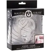 Master Series Annex Clear Cockring En Ballstretcher