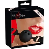 Bad Kitty - siliconen mondknevel klein - zwart