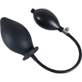 You2Toys – Siliconen Opblaasbare Buttplug met Klassieke Afwerking voor Beginners en Gevorderden – 11,5 cm – Zwart