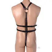Huismerk Body Harnas - Zwart