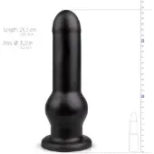 BUTTR Tactical I - dildo met zuignap - zwart