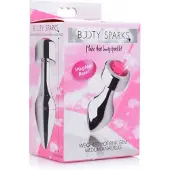 Booty Sparks Aluminum Buttplug Met Roze Kristal - Medium 1st