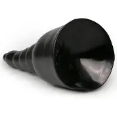 All Black Grote zwarte dildo in piramide stijl