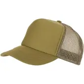 Myrtle beach Volwassenen Unisex 5 Panel Polyester Mesh Cap (Olijfgroen)