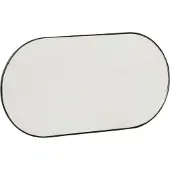 Hubsch INTERIOR - Zwart metalen wandspiegel en kapstok in één - 30x9xh15cm