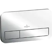 Villeroy & Boch Viconnect 2-knops bedieningsplaat Chroom