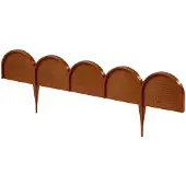 Prosperplast Borderrand gebogen kunststof terracotta - 10 m
