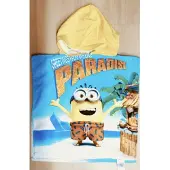 Minions Badponcho - Poncho - Katoen - 50x100cm