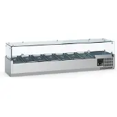 Ecofrost Opzetkoelvitrine 10x 1/4 GN - +2°C/+8°C - 2000mm