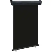 vidaXL Balkonscherm 125x250 cm zwart