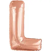 Riethmüller Folieballon Letter L 108 X 67 Cm Roségoud