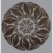 Dutch Wallcoverings Vliesbehang dessin flock - Bruin