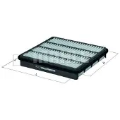 MAHLE ORIGINAL LX 2750 Luchtfilter