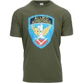 Fostex Garments - T-shirt Allied Airborne (kleur: Groen / maat: XL)
