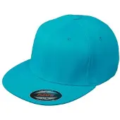 Myrtle beach Unisex Flexfit Flat Peak Cap (Caribisch Blauw)