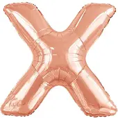 Amscan Folieballon Letter X 96 X 95 Cm Roségoud