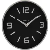 Nextime Shuwan - Klok - Stil Uurwerk - Rond - Glas - ?43 cm - Zwart
