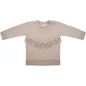 Little Indians sweater Boho meisjes katoen taupe