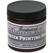 Jacquard zeefdruk inkt 118 ml bruin textielverf voor stof en papier.