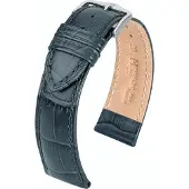 Hirsch Horlogeband - Duke Grijs - Leer - 22mm
