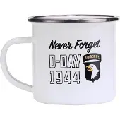 Fostex Emaille beker leger wit - D-Day 1944/airborne