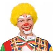 Generik Pruik krullen clown geel