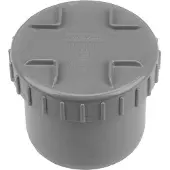 Wavin PVC lijm einddop met schroefdeksel in hulpstuk 90mm 3105109001