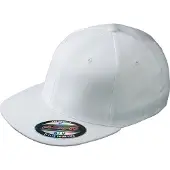 Myrtle beach Unisex Flexfit Flat Peak Cap (Wit)