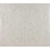 Dutch Wallcoverings Vliesbehang damast - wit/glans