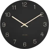 Karlsson Klok Charm Engraved Numbers Small Black 30 cm