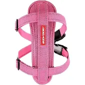EzyDog Chest Plate Hondentuig met Autogordel Zekering - Honden Harnas - XS - Roze