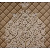 Dutch Wallcoverings Vliesbehang leer damast ruit - bruin