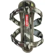 EzyDog Chest Plate Hondentuig met Autogordel Zekering - Honden Harnas - XS - Camouflage