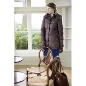 HKM Lange jas -Roma- dikke wattenvoering beige XL