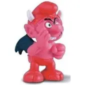 Schleich duivel smurfje ca 4 cm