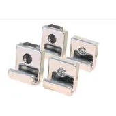 Starx spiegelklem Vernikkeld. 4 stuks