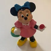 BULLYLAND Disney, Minnie Mouse met paaseieren(+/-6cm), merk : .