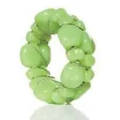 Himla Frisco servetring lime - in set van 6